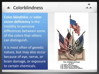 Down Syndrome • Trisomy 21
But a baby with Down syndrome has an extra
chromosome #21 (47 instead of 46) or one
chromosome has an extra part.
About half of babies with Down syndrome are born
with heart defects. Usually, these problems can be
corrected by surgery. Some babies may have
intestinal problems that also require surgery to fix.
Kids with Down syndrome are more likely to get
infections affecting their lungs and breathing.
These infections often last longer. They may have
eye or ear problems or digestion problems like
constipation. Some may develop leukemia, a type
of cancer.
Kids with Down syndrome tend to grow and
develop more slowly than other children do. They
may start walking or talking later than other
babies.
About 1 out of every 800 babies born has Down
syndrome, no matter what race or nationality the
parents are.
44
 
