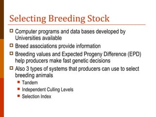 Genetics of animal breeding 9 | PPT