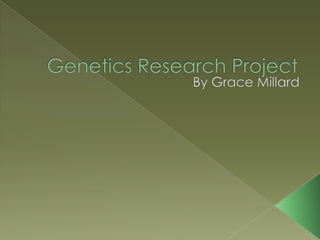 Genetics Research Project By Grace Millard 