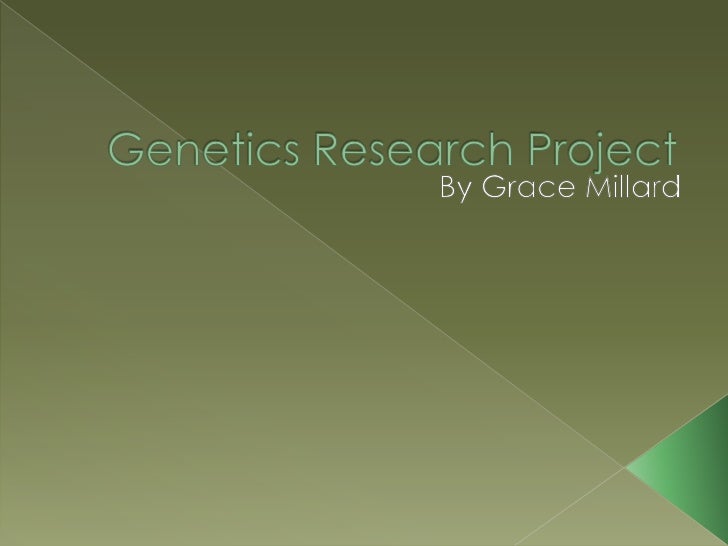 Genetics Research Project Stem Cells