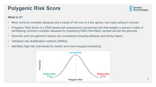 Polygenic Risk Test Genetic Technologies Biotech Showcase Presentation | PDF