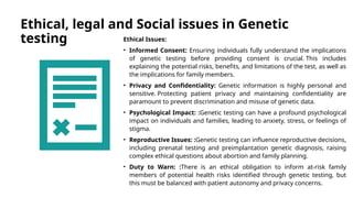 GENETIC or Gene TESTING in Pathology & Genetics | PPTX