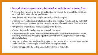 Genetic Testing, ADVANCED NURSING PRACTICE | PPTX