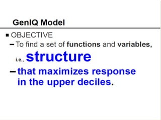 Bruce Ratner, Ph.D.   34
www.GenIQModel.com
 