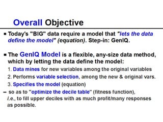 Bruce Ratner, Ph.D.   4
www.GenIQModel.com
 