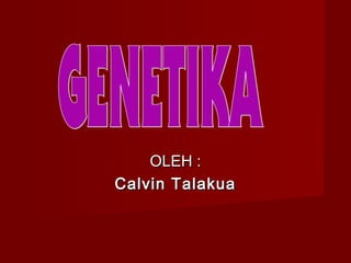 OLEH :
Calvin Talakua

 