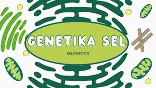 GENETIKA SEL
GENETIKA SEL
KELOMPOK 6
 