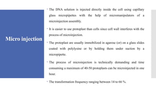 Gene transformation techniques and technologies.pptx