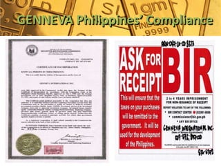 GENNEVA Philippines’ Compliance
 
