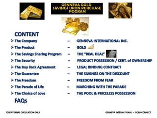 GENNEVA GOLD PRESENTATION