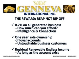 GENNEVA GOLD PRESENTATION