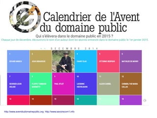 http://www.aventdudomainepublic.org http://www.savoirscom1.info
 
