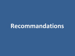 Recommandations
 