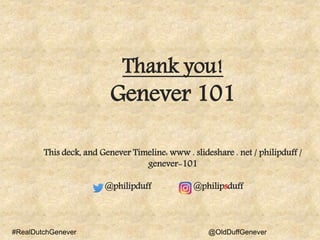 Genever 101 