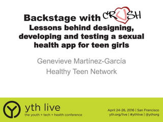 Backstage with Crush: Lessons behind designing, developing and ...
