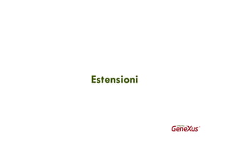 Estensioni
 