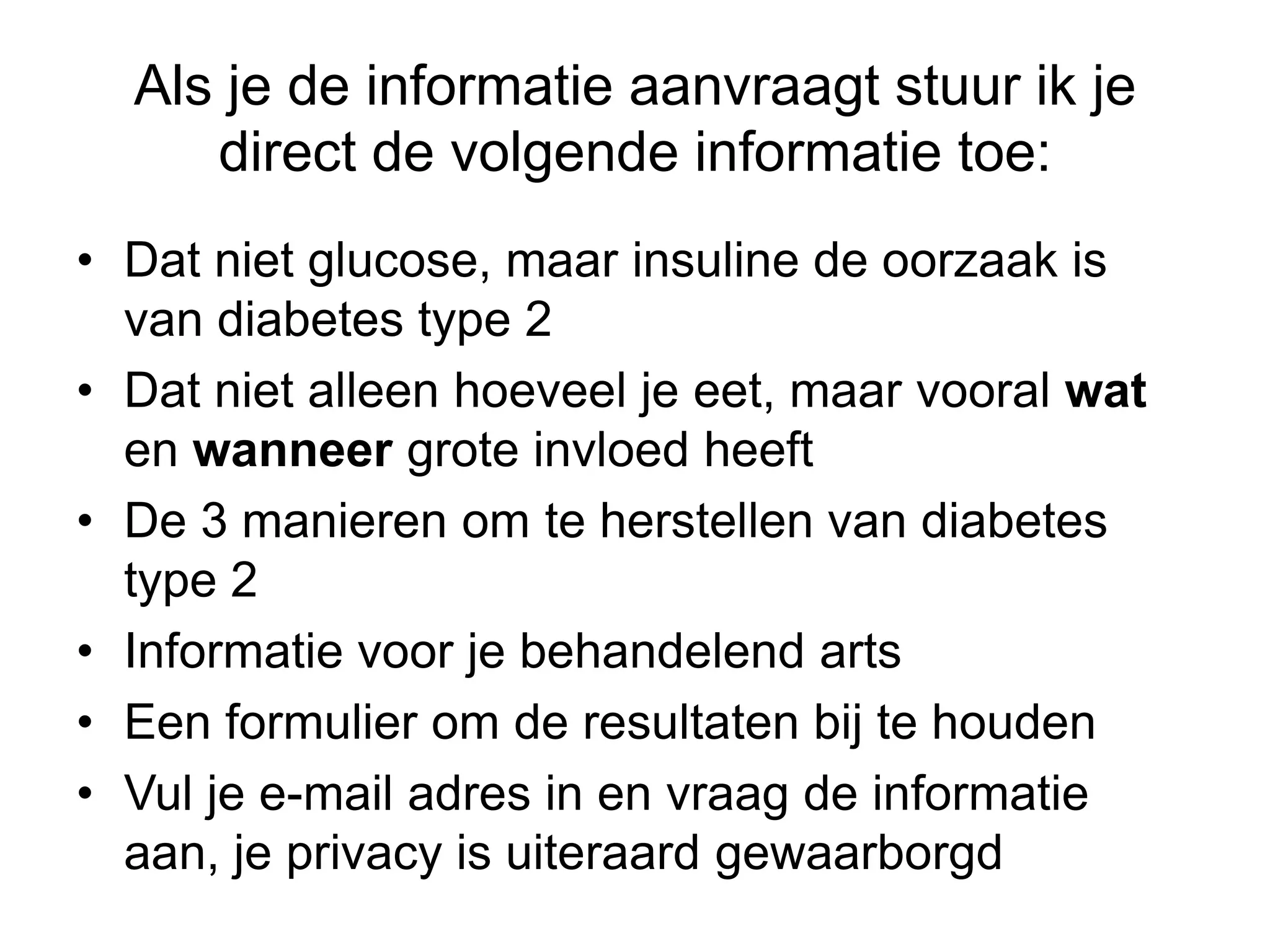 Genezen van diabetes type 2 | PPTX