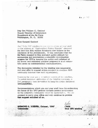 Gen garland briefing