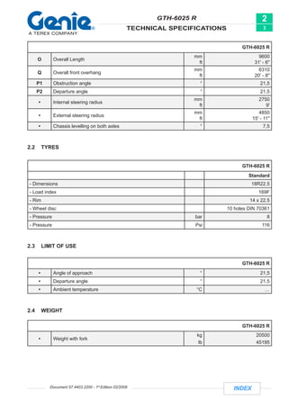 Genie GTH 6025R Telehandler Service Repair Manual.pdf