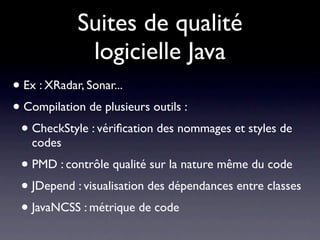 Synchronisation serveur/
         version locale

• svn co list.txt
• svn ci list.txt
• svn revert list.txt
• svn co -r2 list.txt
 