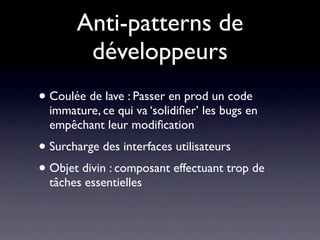 Etat récapitulatif avec
        Sonar
 