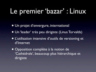 Notation des user
             stories
• Chaque user story est ‘notée’ pour quantiﬁer sa
  complexité
 • Par de lien direct avec une estimation en jours
   de travail
 • Permet ensuite de comptabiliser les points pour
   le suivi projet
 • On utilise souvent la suite de Fibonacci pour
   éviter les notes trop proches (1,2,3,5,8,13)
 