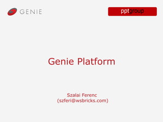 Genie Platform


      Szalai Ferenc
 (szferi@wsbricks.com)
 