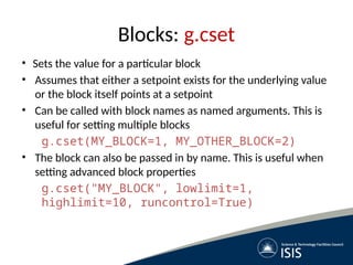 genie python and ibex. a manual for developers | PPTX