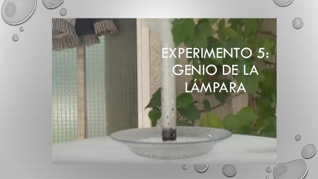 El Genio De La Lampara Experimento