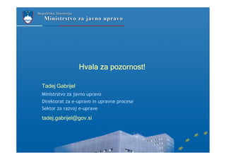 Tadej Gabrijel - Elektronska sprememba naslova