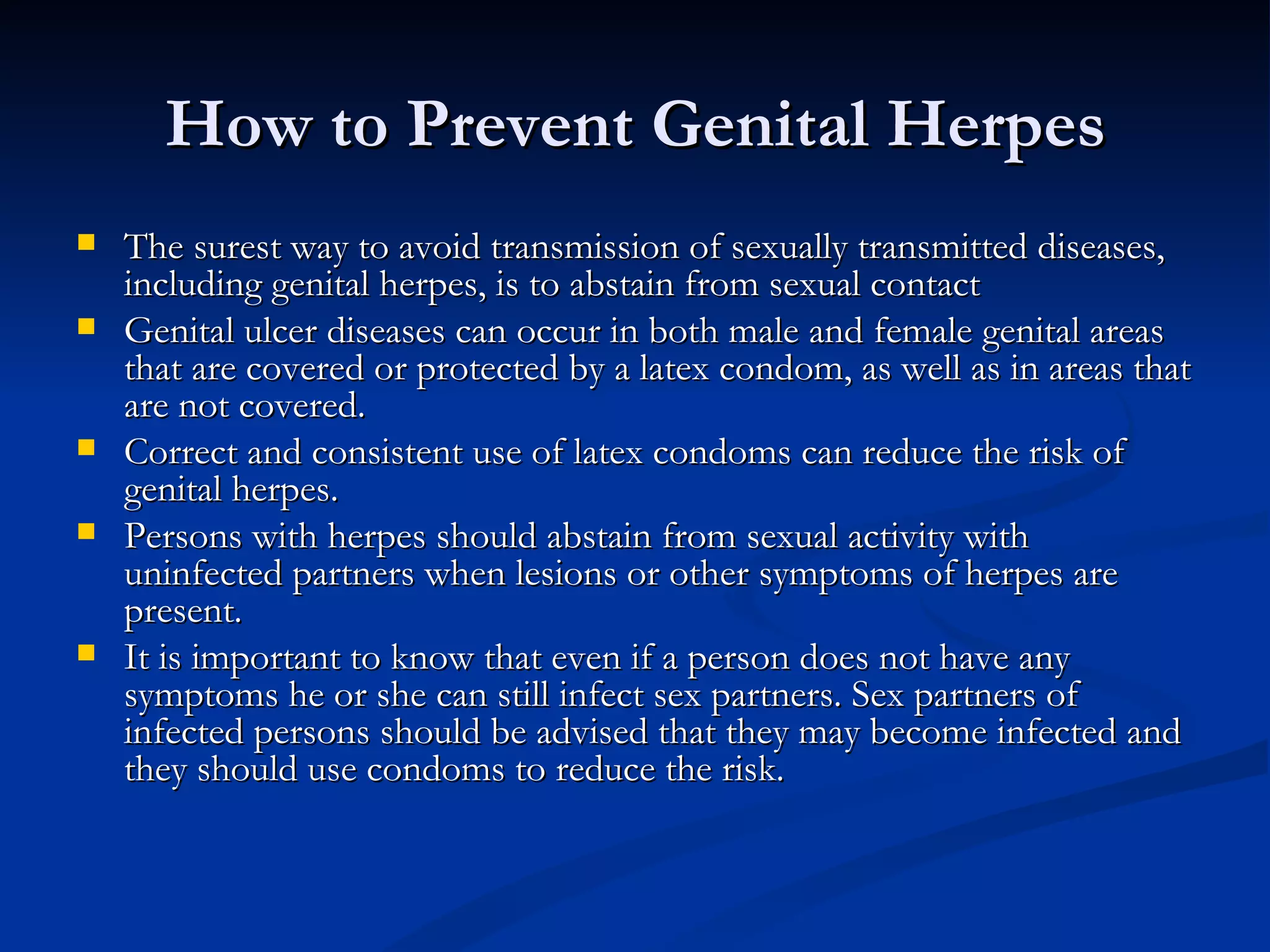 About Genital Herpes | PPT