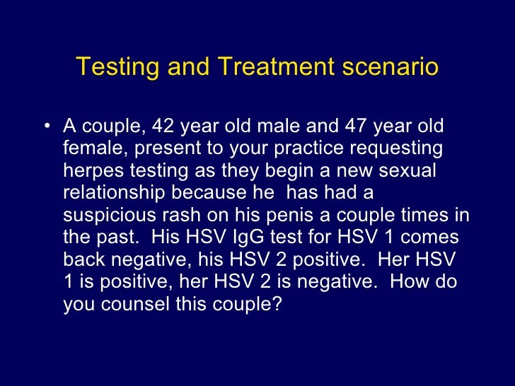 Herpes false genital positive test 