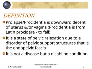 GenitalProlapse[1] IN OLD AGE FEMALE (2).ppt