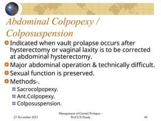 GenitalProlapse[1] IN OLD AGE FEMALE (2).ppt