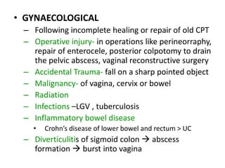 Genital tract fistulas main | PPTX