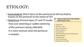 GENITAL TRACT INJURIES detailed discussion | PPTX