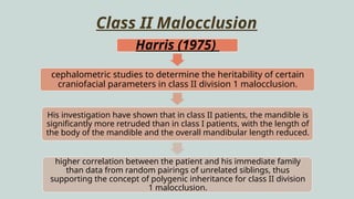 Comprehensive Genetics in Orthodontics and Craniofacial Development | PPTX