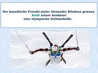 GENITIV
Bestimmter
Artikel
Unbestimmter
Artikel
maskulin des Vaters eines Vaters
meines Vaters
neutral des Kindes eines Kindes
meines Kindes
feminin der Mutter einer Mutter
meiner Mutter
Plural der Eltern der Eltern
meiner Eltern
 
