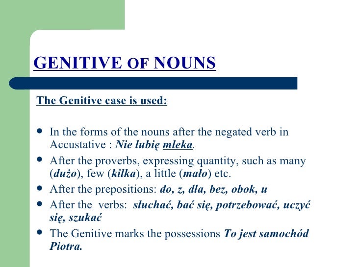 Genitive