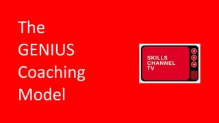 The
GENIUS
Coaching
Model
 