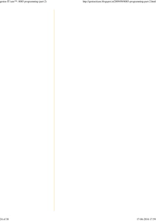 genius IT ians™: 8085 programming (part 2) http://geniusitians.blogspot.in/2009/09/8085-programming-part-2.html
24 of 38 17-06-2016 17:59
 