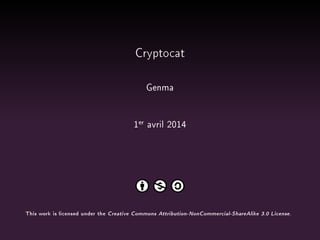 Genma - Initier une conversation dans Cryptocat