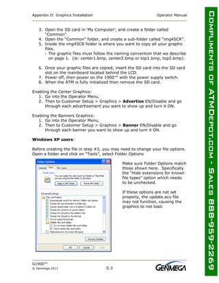 Genmega g1900-atm-owners-manual