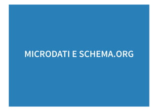 Microdati e Schema.org