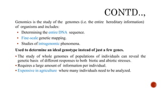 GENOMICS AND BIOINFORMATICS | PPTX