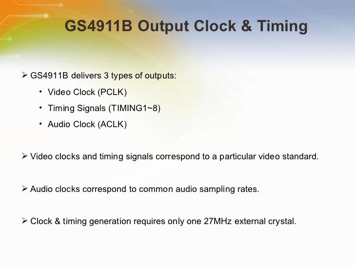 Timing Generators and ClockCleaner Solutions