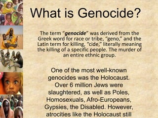 Genocide Crisis In Darfur