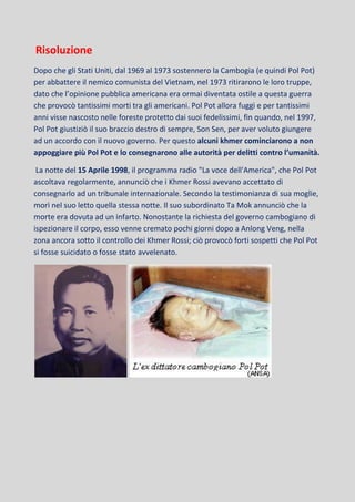 Il genocidio cambogiano PDF