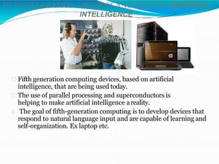 Artificial Intelligence Computer Fifth Generation