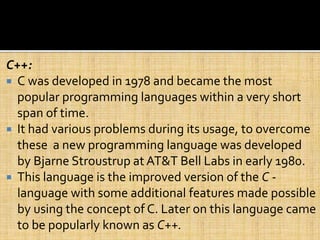 generation of programming language | PPTX